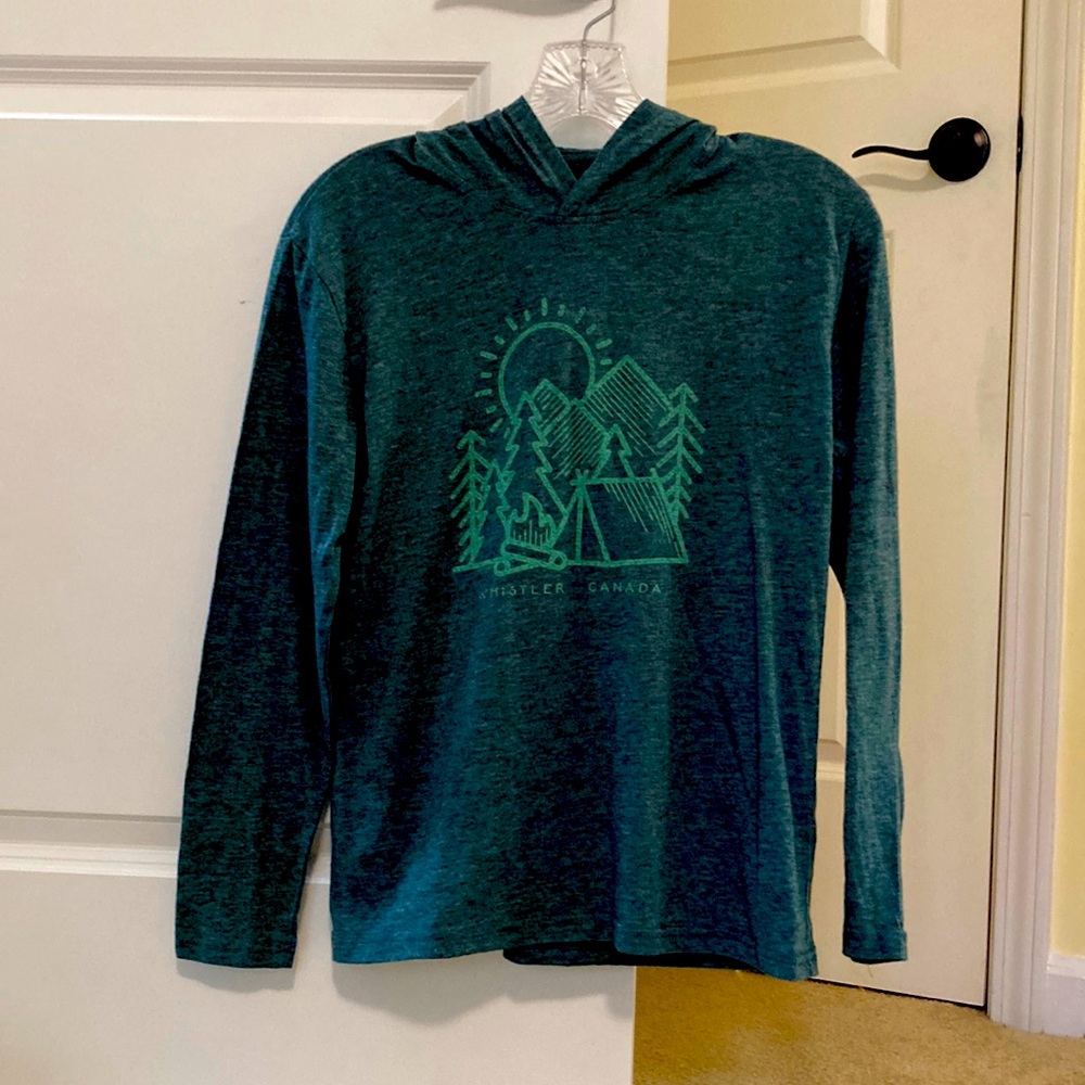 BRAND NEW Initial Attraction Green Long-sleeved “Whistler Canada” Tee, size 12